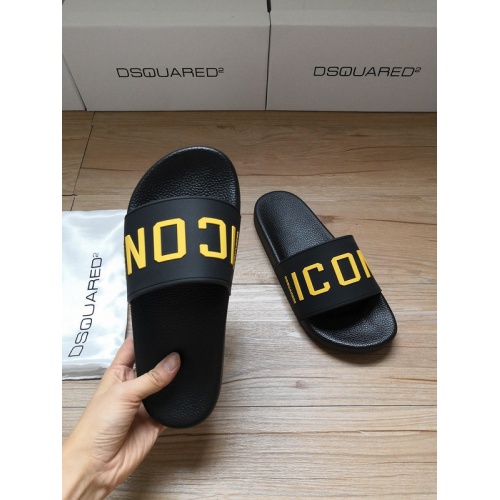 Replica Dsquared Slippers For Men #767478 $42.00 USD for Wholesale