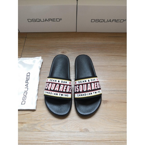 Dsquared Slippers For Men #767488 $42.00 USD, Wholesale Replica Dsquared Slippers