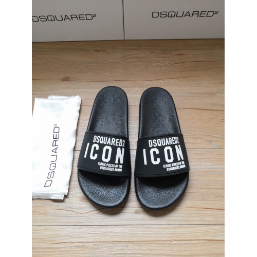 Dsquared Slippers For Men #767490 $42.00 USD, Wholesale Replica Dsquared Slippers