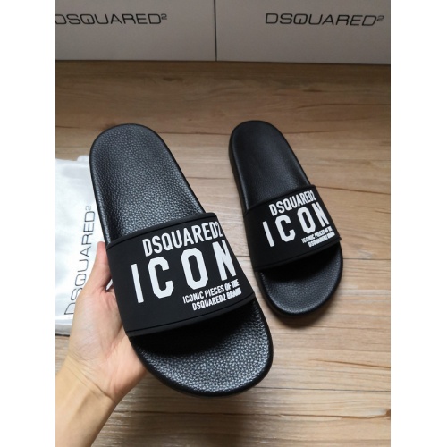 Replica Dsquared Slippers For Men #767490 $42.00 USD for Wholesale