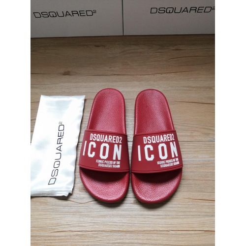 Dsquared Slippers For Women #767493 $41.00 USD, Wholesale Replica Dsquared Slippers
