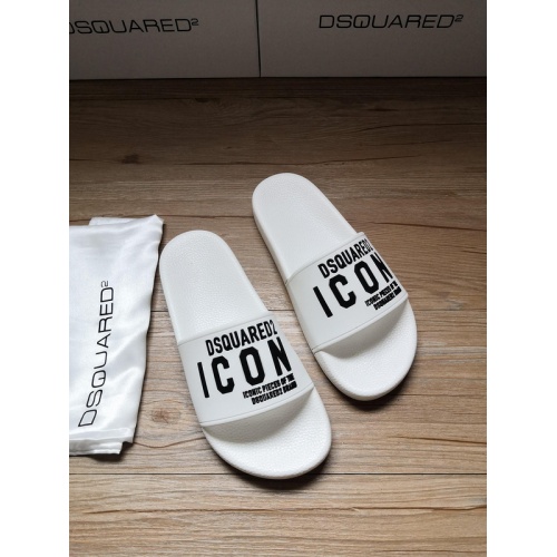 Replica Dsquared Slippers For Men #767494 $42.00 USD for Wholesale