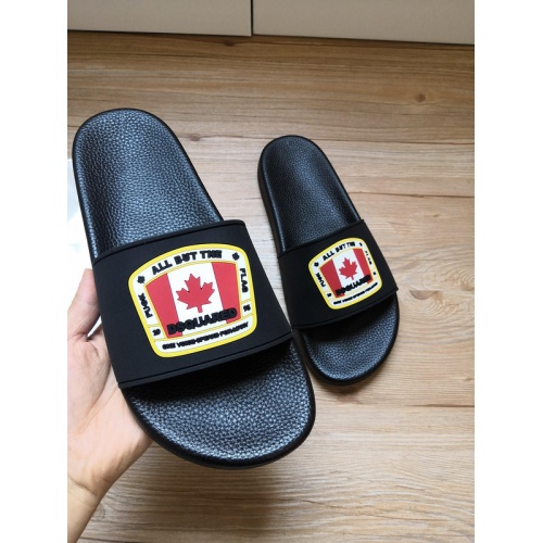 Replica Dsquared Slippers For Men #767498 $42.00 USD for Wholesale