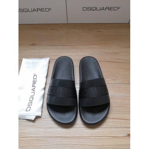 Dsquared Slippers For Men #767500 $42.00 USD, Wholesale Replica Dsquared Slippers