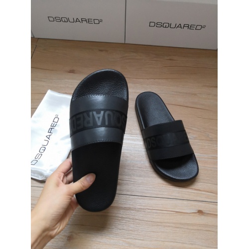 Replica Dsquared Slippers For Men #767500 $42.00 USD for Wholesale