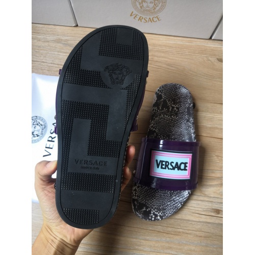 Replica Versace Slippers For Men #767504 $45.00 USD for Wholesale