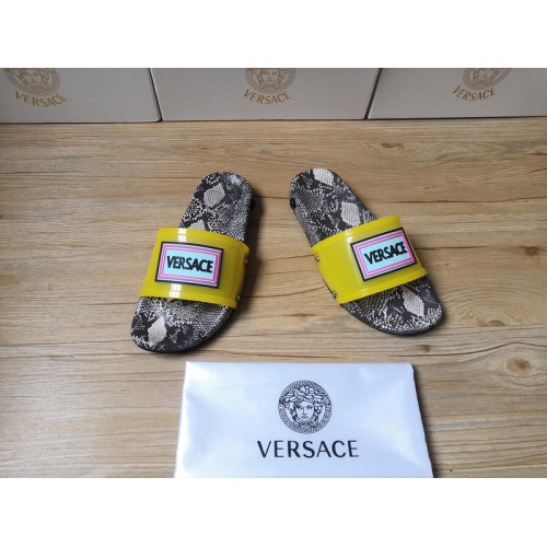 Replica Versace Slippers For Men #767506 $45.00 USD for Wholesale