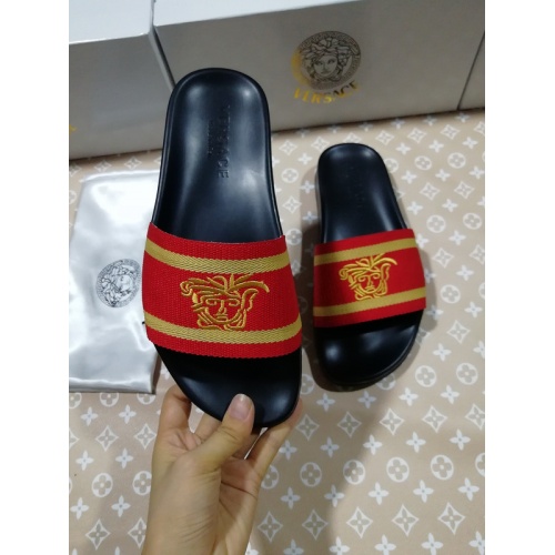 Replica Versace Slippers For Men #767512 $43.00 USD for Wholesale