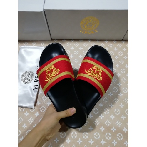 Replica Versace Slippers For Men #767512 $43.00 USD for Wholesale