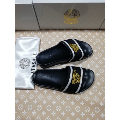 Replica Versace Slippers For Men #767516 $43.00 USD for Wholesale