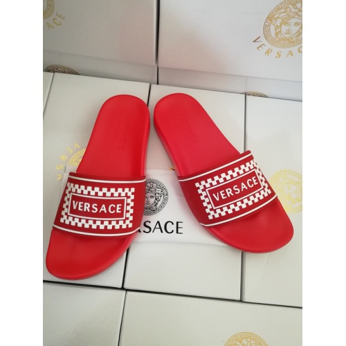 Replica Versace Slippers For Men #767518 $43.00 USD for Wholesale