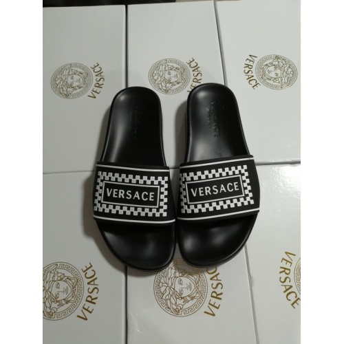 Versace Slippers For Men #767522 $43.00 USD, Wholesale Replica Versace Slippers