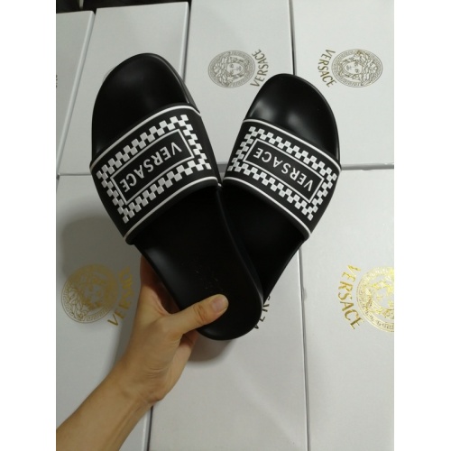 Replica Versace Slippers For Men #767522 $43.00 USD for Wholesale