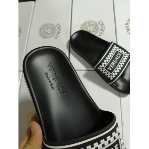 Replica Versace Slippers For Women #767550 $43.00 USD for Wholesale
