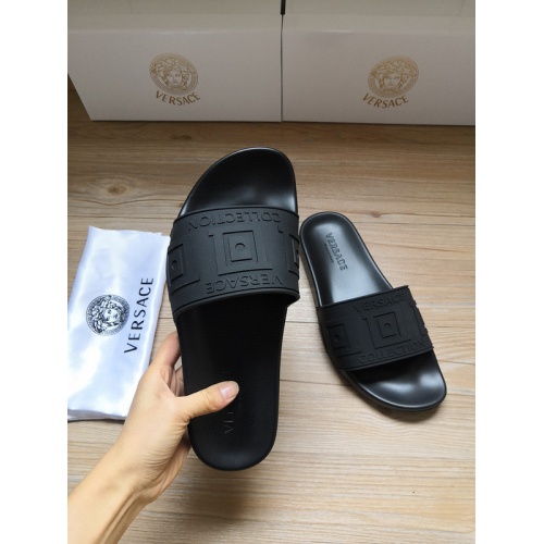 Replica Versace Slippers For Women #767552 $43.00 USD for Wholesale