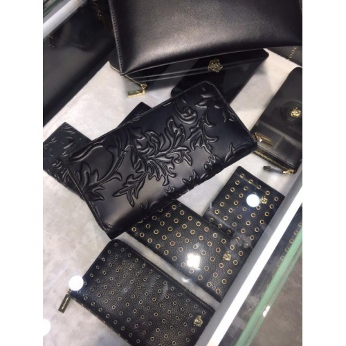 Replica Versace AAA Man Wallets #767735 $65.00 USD for Wholesale