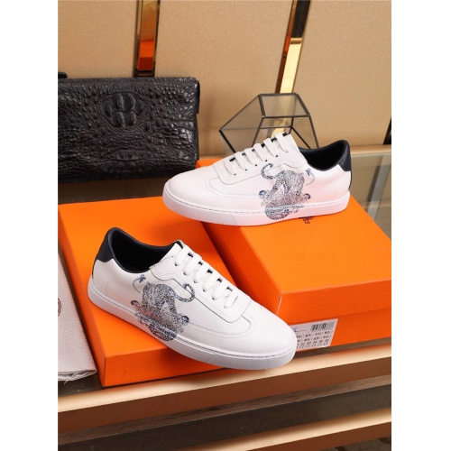 Replica Hermes Casual Shoes For Men #768646 $92.00 USD for Wholesale