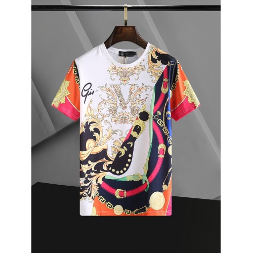 Versace T-Shirts Short Sleeved For Men #768690 $24.00 USD, Wholesale Replica Versace T-Shirts