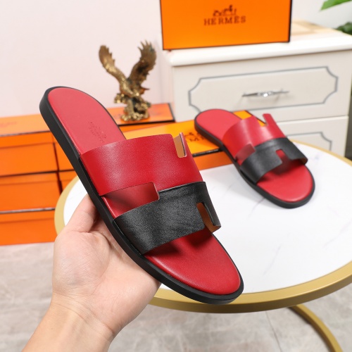Replica Hermes Slippers For Men #769381 $45.00 USD for Wholesale