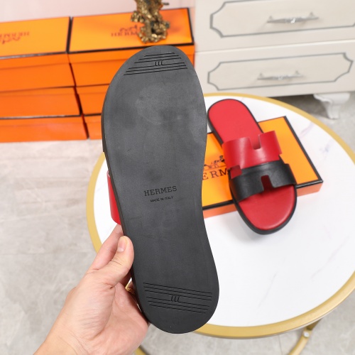 Replica Hermes Slippers For Men #769381 $45.00 USD for Wholesale