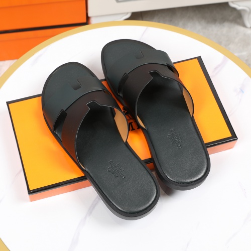 Replica Hermes Slippers For Men #769382 $45.00 USD for Wholesale