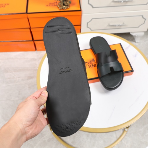 Replica Hermes Slippers For Men #769382 $45.00 USD for Wholesale