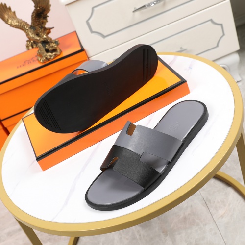 Replica Hermes Slippers For Men #769384 $45.00 USD for Wholesale