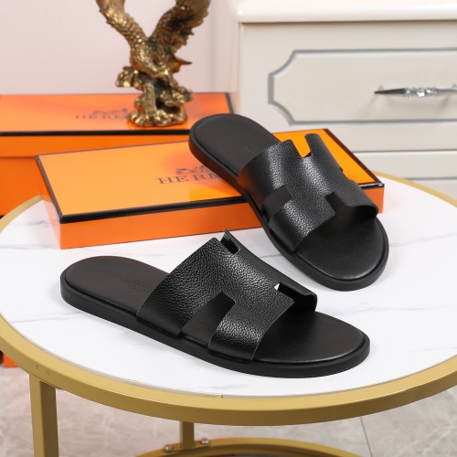 Replica Hermes Slippers For Men #769385 $45.00 USD for Wholesale