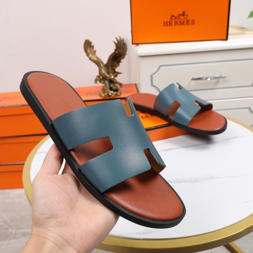 Replica Hermes Slippers For Men #769387 $45.00 USD for Wholesale