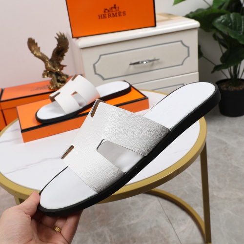 Replica Hermes Slippers For Men #769388 $45.00 USD for Wholesale