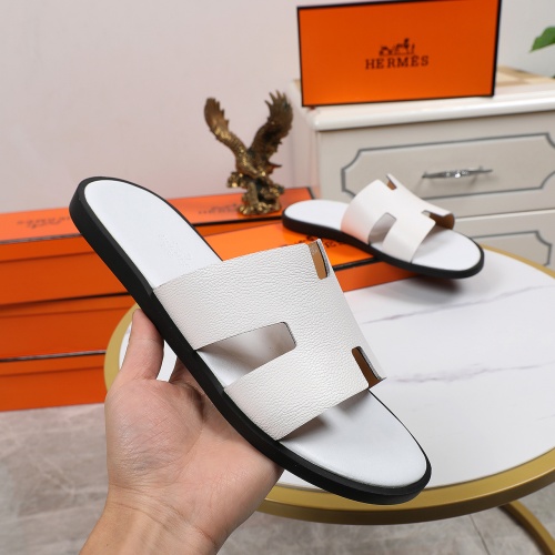 Replica Hermes Slippers For Men #769388 $45.00 USD for Wholesale