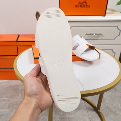 Replica Hermes Slippers For Men #769390 $45.00 USD for Wholesale