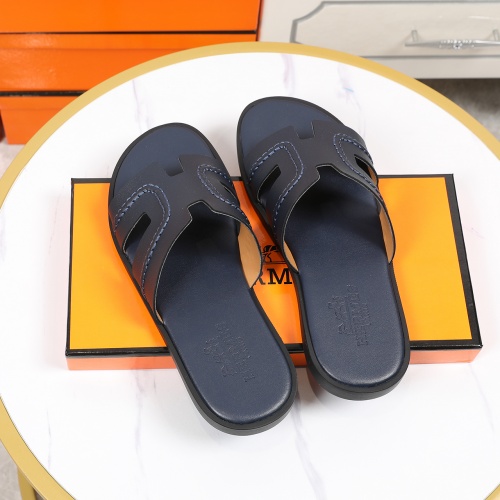 Replica Hermes Slippers For Men #769392 $45.00 USD for Wholesale