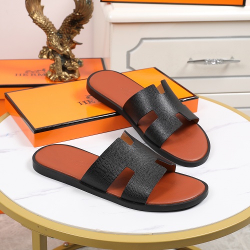 Replica Hermes Slippers For Men #769444 $45.00 USD for Wholesale