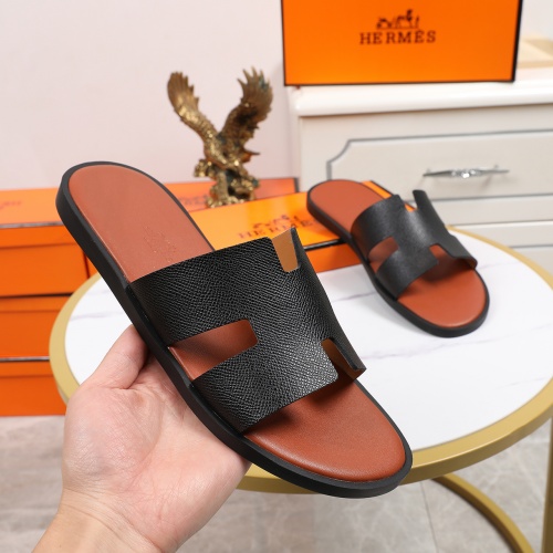 Replica Hermes Slippers For Men #769444 $45.00 USD for Wholesale