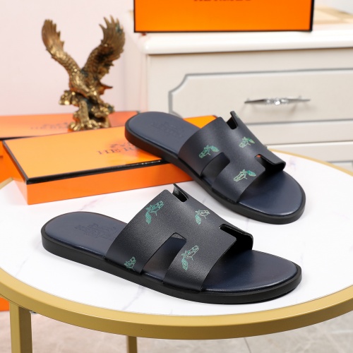 Replica Hermes Slippers For Men #769448 $48.00 USD for Wholesale