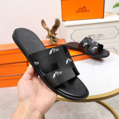 Replica Hermes Slippers For Men #769449 $48.00 USD for Wholesale