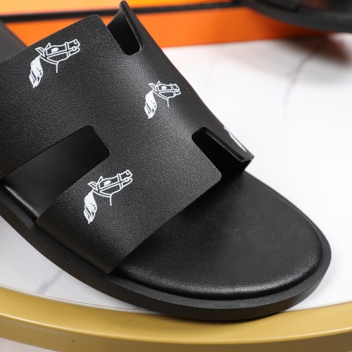 Replica Hermes Slippers For Men #769449 $48.00 USD for Wholesale