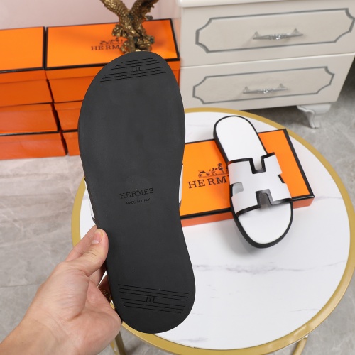 Replica Hermes Slippers For Men #769450 $48.00 USD for Wholesale