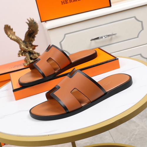 Replica Hermes Slippers For Men #769451 $48.00 USD for Wholesale
