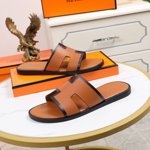 Replica Hermes Slippers For Men #769451 $48.00 USD for Wholesale