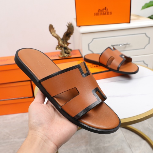 Replica Hermes Slippers For Men #769451 $48.00 USD for Wholesale
