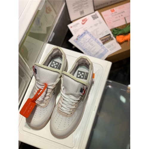 Replica Nike Air Force 1 & OFF-WHITE For Men #770102 $99.00 USD for Wholesale