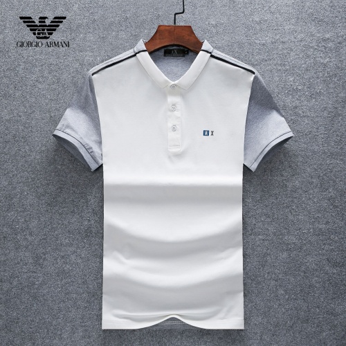 Armani T-Shirts Short Sleeved For Men #770635 $27.00 USD, Wholesale Replica Armani T-Shirts
