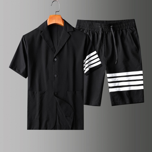 Thom Browne TB Tracksuits Short Sleeved For Men #771393 $80.00 USD, Wholesale Replica Thom Browne TB Tracksuits