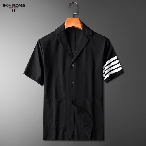 Replica Thom Browne TB Tracksuits Short Sleeved For Men #771393 $80.00 USD for Wholesale