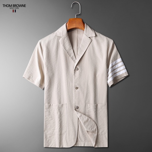 Replica Thom Browne TB Tracksuits Short Sleeved For Men #771394 $80.00 USD for Wholesale