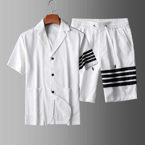 Thom Browne TB Tracksuits Short Sleeved For Men #771395 $80.00 USD, Wholesale Replica Thom Browne TB Tracksuits