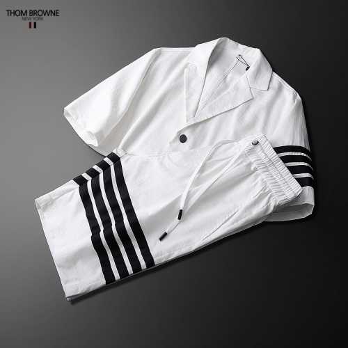 Replica Thom Browne TB Tracksuits Short Sleeved For Men #771395 $80.00 USD for Wholesale
