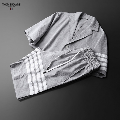 Replica Thom Browne TB Tracksuits Short Sleeved For Men #771396 $80.00 USD for Wholesale
